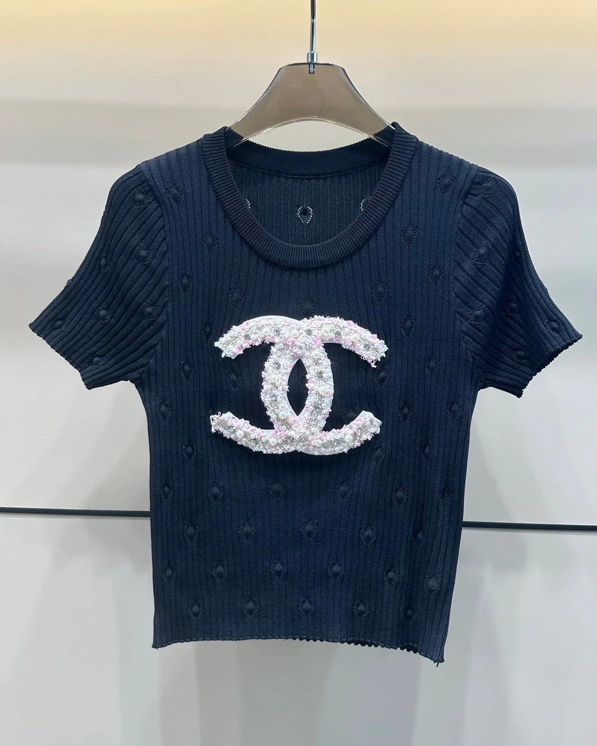embroidered knitted t shirt embroidered knitted t shirt