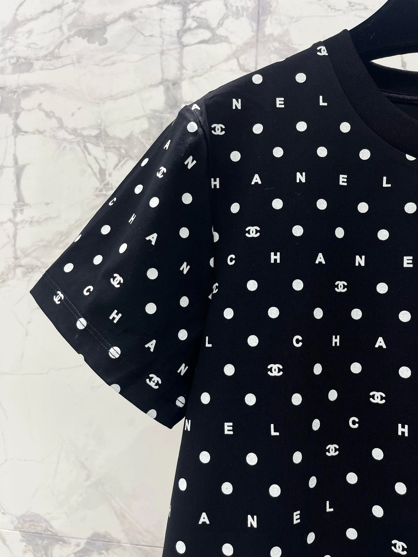 black polka dot sequined t shirt black polka dot sequined t shirt