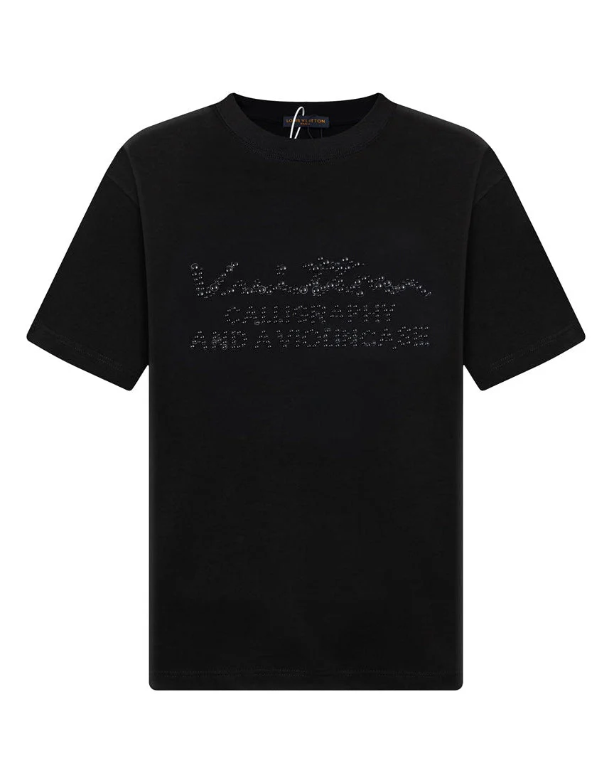 pearl embroidered cotton t shirt pearl embroidered cotton t shirt