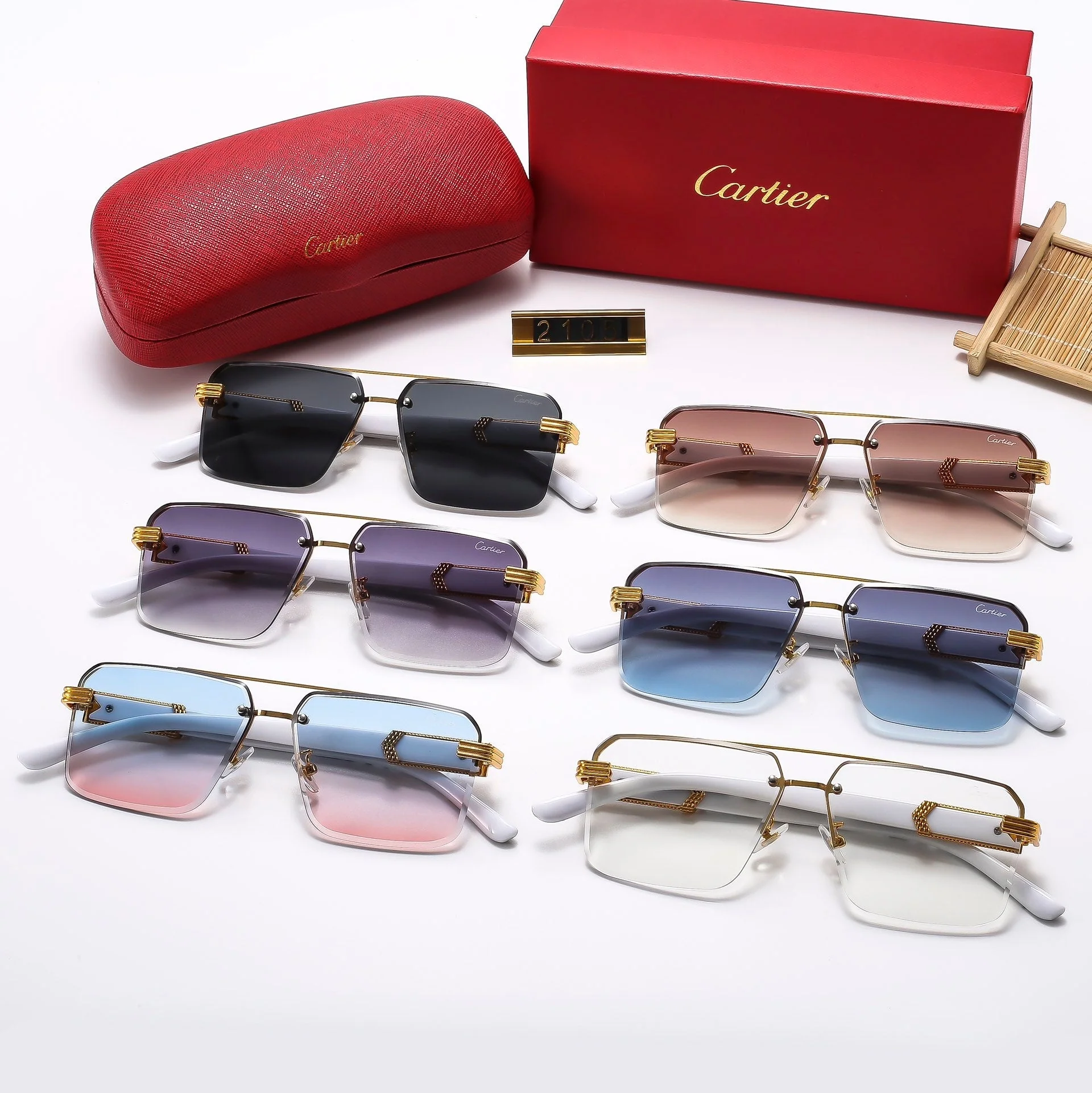 square stylish frameless sunglasses 2105 square stylish frameless sunglasses 2105