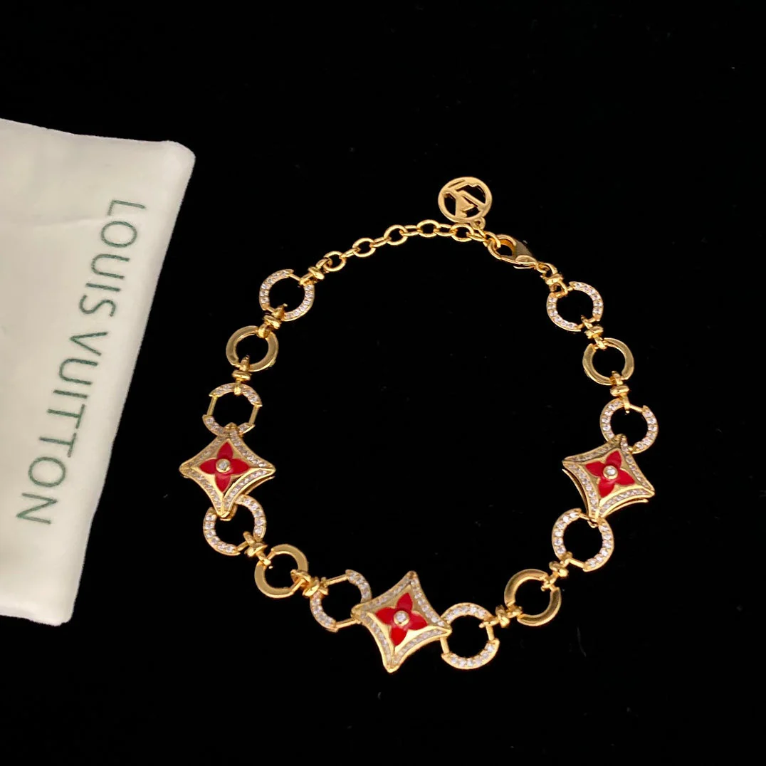 diamond red clover flower jewelry set diamond red clover flower jewelry set