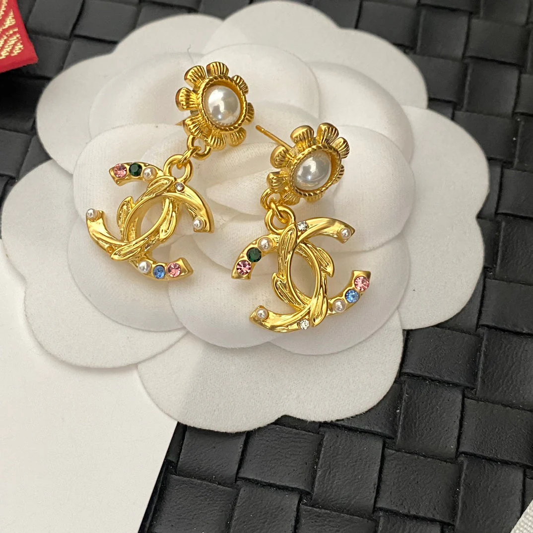 trendy gold floral earrings trendy gold floral earrings