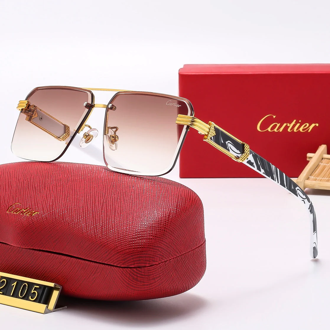 square stylish frameless sunglasses 2105 square stylish frameless sunglasses 2105