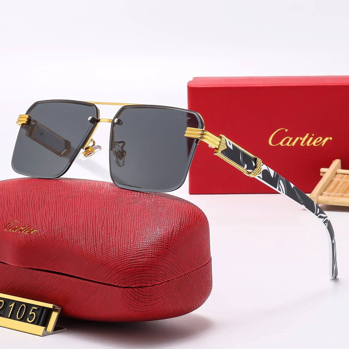 square stylish frameless sunglasses 2105 square stylish frameless sunglasses 2105