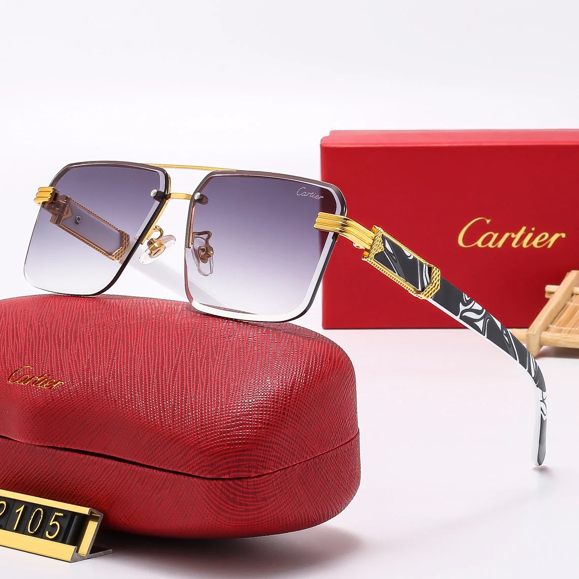 square stylish frameless sunglasses 2105 square stylish frameless sunglasses 2105