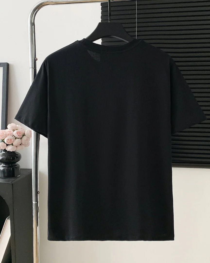 diamond cotton black t shirt diamond cotton black t shirt