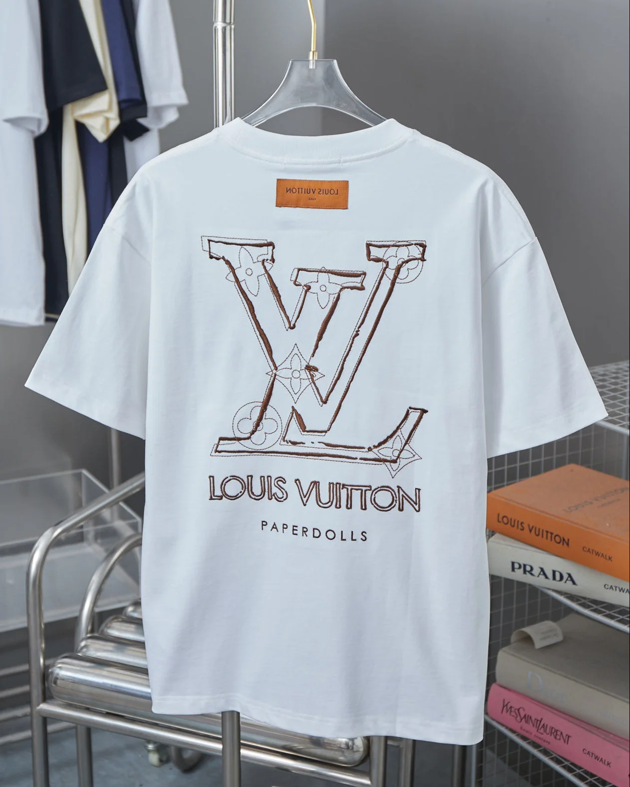 double sided embroidered cotton t shirt double sided embroidered cotton t shirt