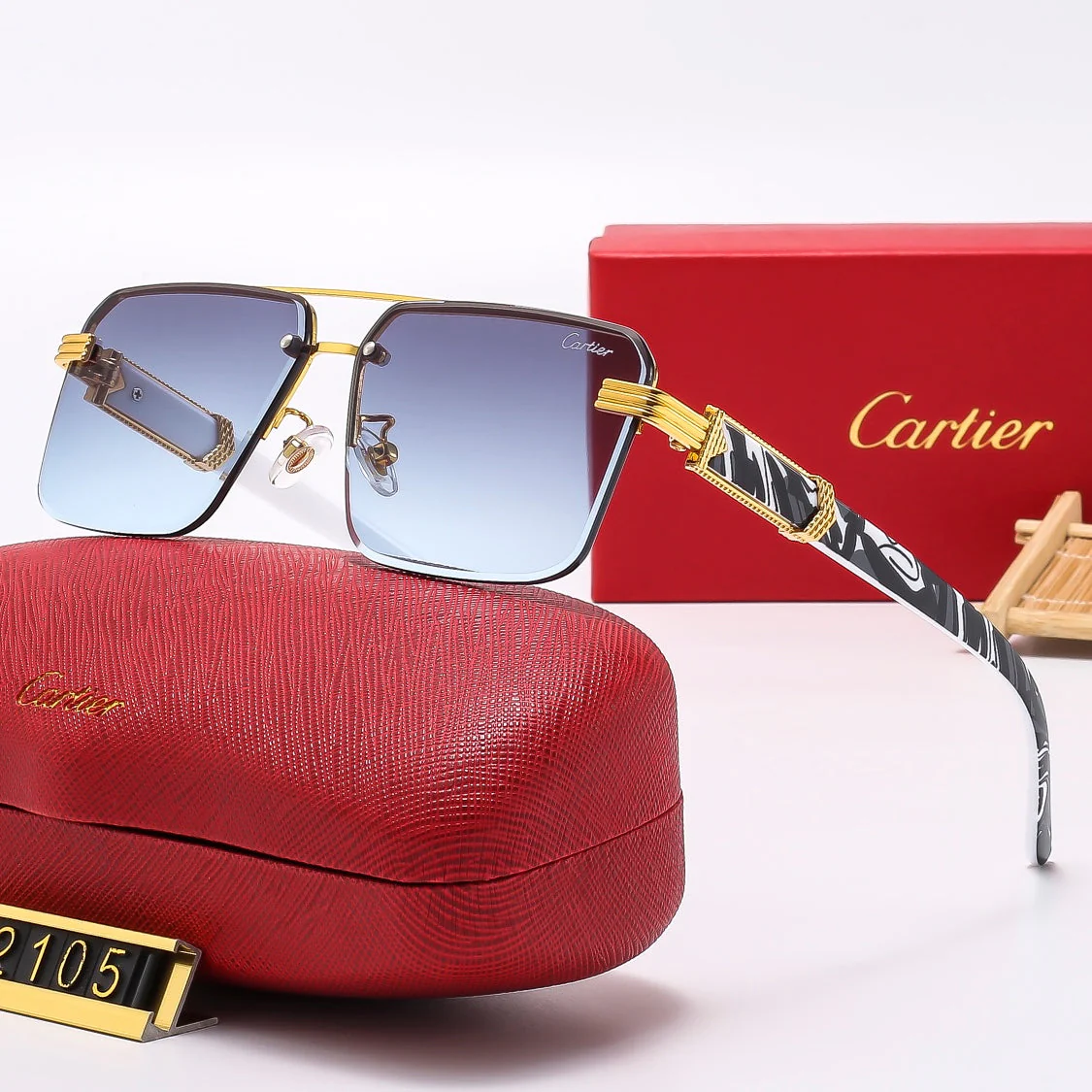 square stylish frameless sunglasses 2105 square stylish frameless sunglasses 2105