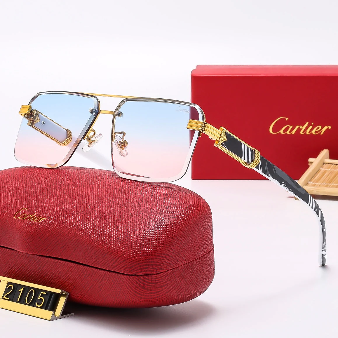square stylish frameless sunglasses 2105 square stylish frameless sunglasses 2105