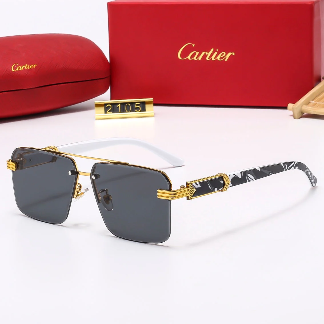 square stylish frameless sunglasses 2105 square stylish frameless sunglasses 2105