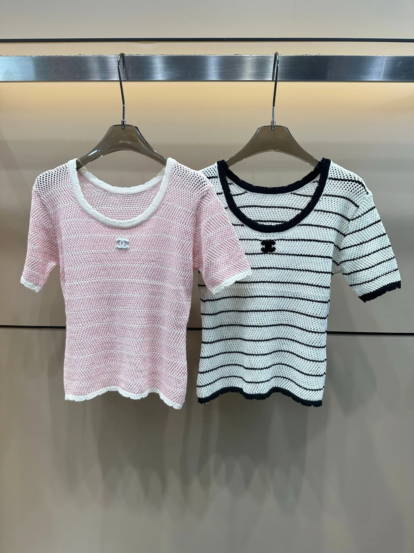 hollow stripe color block knit t shirt hollow stripe color block knit t shirt