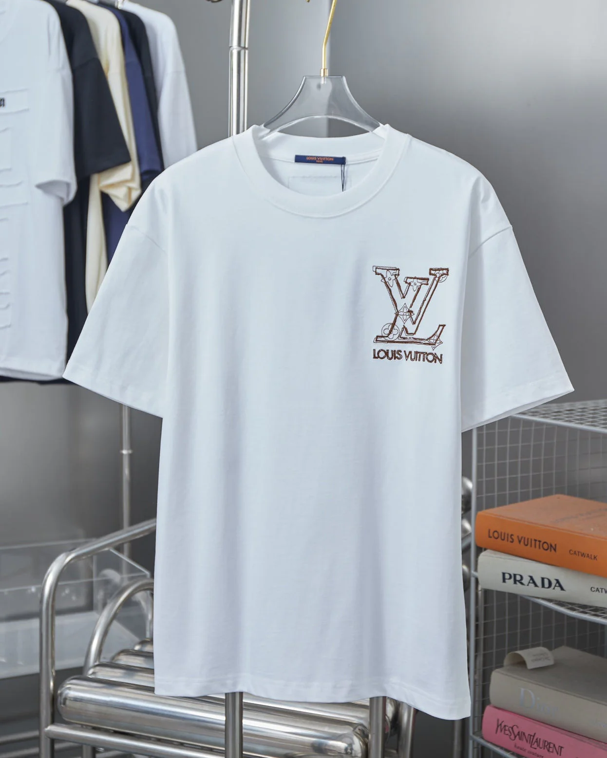 double sided embroidered cotton t shirt double sided embroidered cotton t shirt